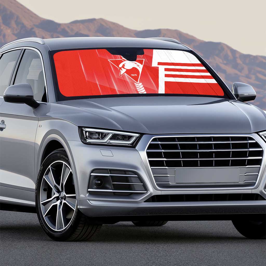Sydney Swans Auto Sun Shade Modern Geometric Sports Graphic Style