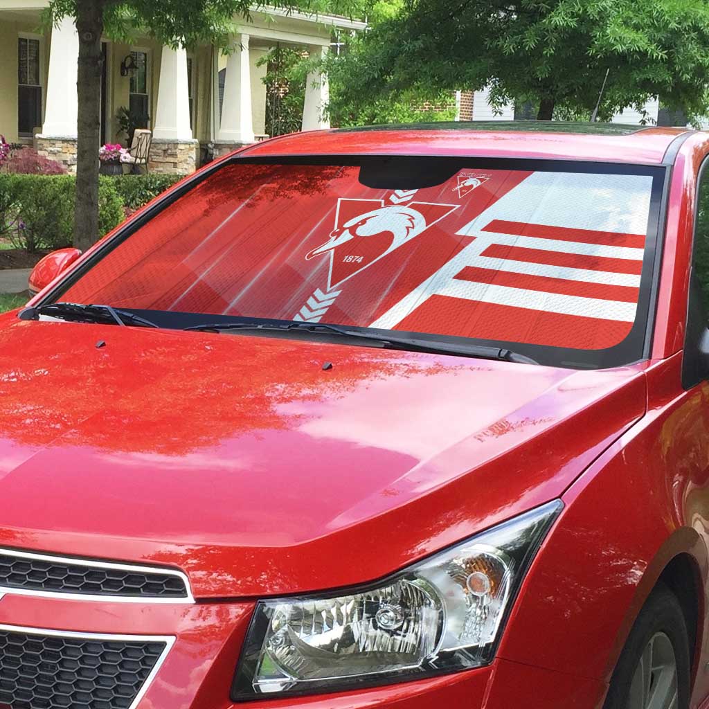 Sydney Swans Auto Sun Shade Modern Geometric Sports Graphic Style