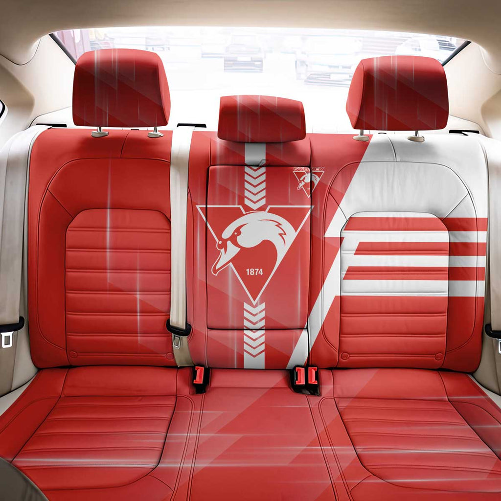 Sydney Swans Back Car Seat Cover Modern Geometric Sports Graphic Style