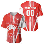 Personalized Sydney Swans Baseball Jersey Modern Geometric Sports Graphic Style