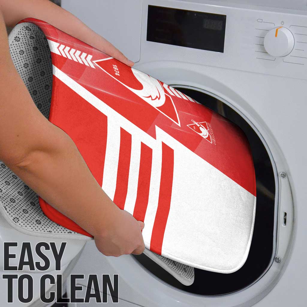 Sydney Swans Bathroom Set Modern Geometric Sports Graphic Style