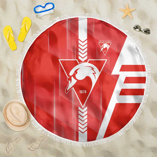 Sydney Swans Beach Blanket Modern Geometric Sports Graphic Style