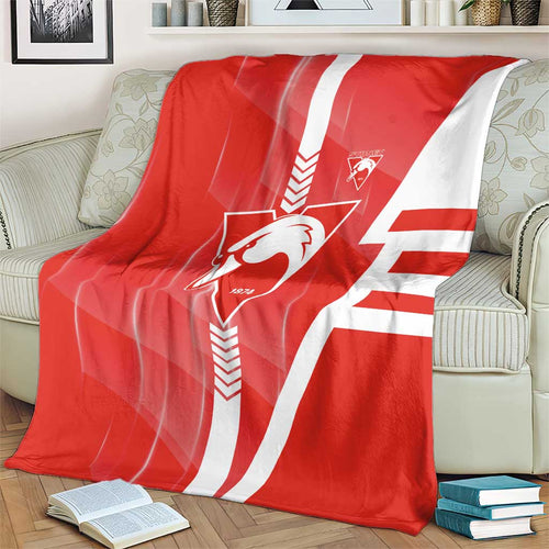 Sydney Swans Blanket Modern Geometric Sports Graphic Style