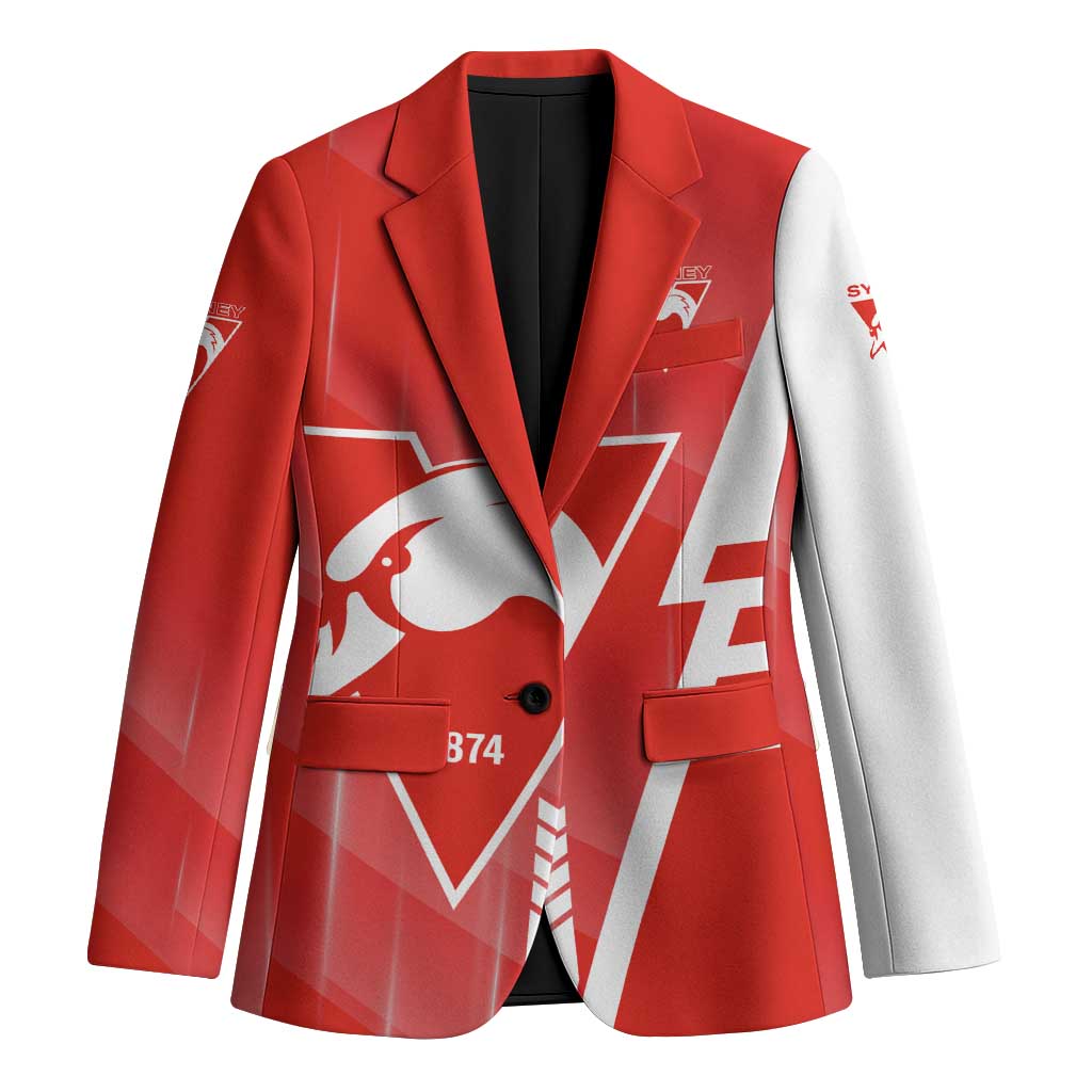 Personalized Sydney Swans Blazer Modern Geometric Sports Graphic Style