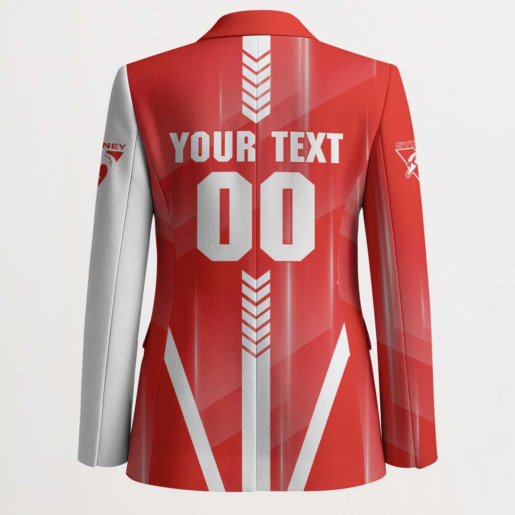 Personalized Sydney Swans Blazer Modern Geometric Sports Graphic Style