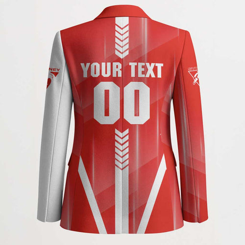 Personalized Sydney Swans Blazer Modern Geometric Sports Graphic Style