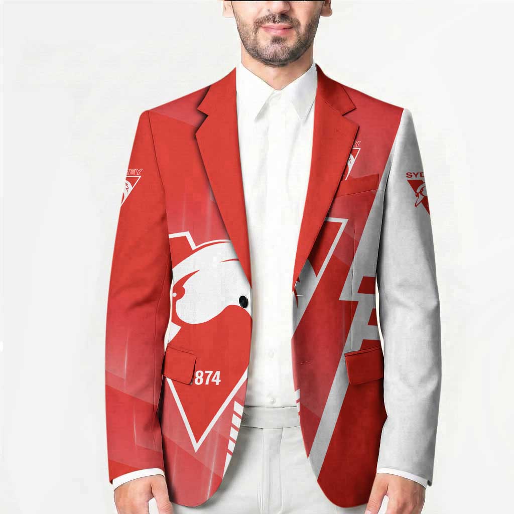 Personalized Sydney Swans Blazer Modern Geometric Sports Graphic Style