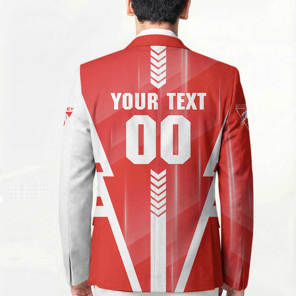 Personalized Sydney Swans Blazer Modern Geometric Sports Graphic Style