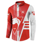 Personalized Sydney Swans Button Sweatshirt Modern Geometric Sports Graphic Style