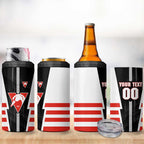 Personalized Sydney Swans 4 in 1 Can Cooler Tumbler Modern Geometric Sports Graphic Style