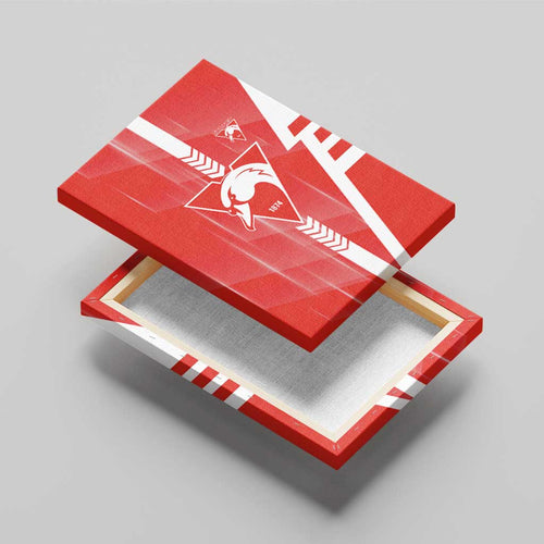 Sydney Swans Canvas Wall Art Modern Geometric Sports Graphic Style