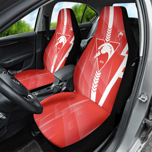 Sydney Swans Car Seat Cover Modern Geometric Sports Graphic Style