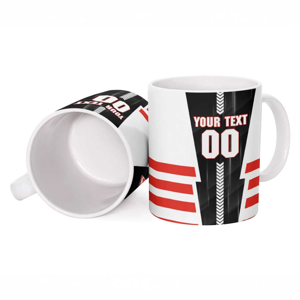 Personalized Sydney Swans Ceramic Mug Modern Geometric Sports Graphic Style
