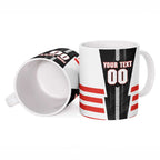 Personalized Sydney Swans Ceramic Mug Modern Geometric Sports Graphic Style