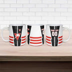 Personalized Sydney Swans Ceramic Mug Modern Geometric Sports Graphic Style
