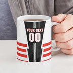 Personalized Sydney Swans Ceramic Mug Modern Geometric Sports Graphic Style