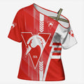 Personalized Sydney Swans Cross Shoulder Shirt Modern Geometric Sports Graphic Style