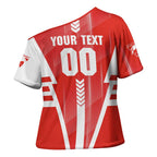 Personalized Sydney Swans Cross Shoulder Shirt Modern Geometric Sports Graphic Style