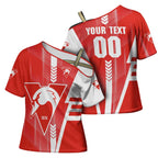 Personalized Sydney Swans Cross Shoulder Shirt Modern Geometric Sports Graphic Style