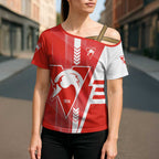 Personalized Sydney Swans Cross Shoulder Shirt Modern Geometric Sports Graphic Style
