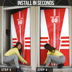 Personalized Sydney Swans Door Cover Modern Geometric Sports Graphic Style