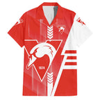 Personalized Sydney Swans Family Matching Off Shoulder Maxi Dress and Hawaiian Shirt Modern Geometric Sports Graphic Style