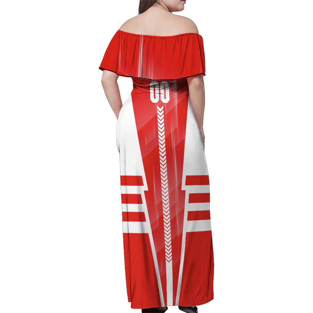 Personalized Sydney Swans Family Matching Off Shoulder Maxi Dress and Hawaiian Shirt Modern Geometric Sports Graphic Style