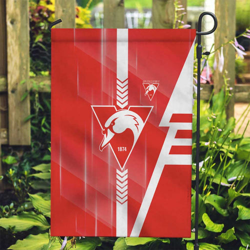 Sydney Swans Garden Flag Modern Geometric Sports Graphic Style