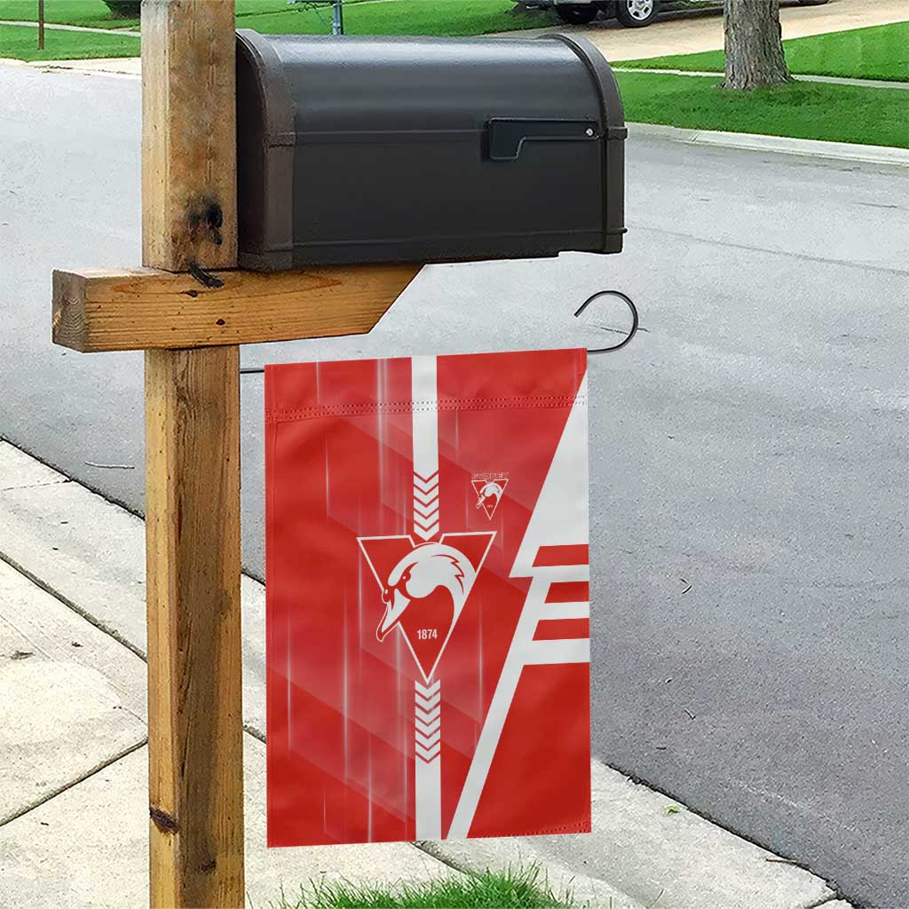 Sydney Swans Garden Flag Modern Geometric Sports Graphic Style