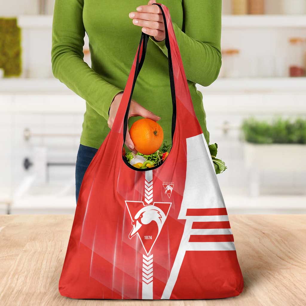 Sydney Swans Grocery Bag Modern Geometric Sports Graphic Style
