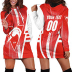 Personalized Sydney Swans Hoodie Dress Modern Geometric Sports Graphic Style