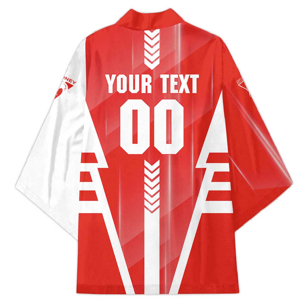 Personalized Sydney Swans Kimono Modern Geometric Sports Graphic Style