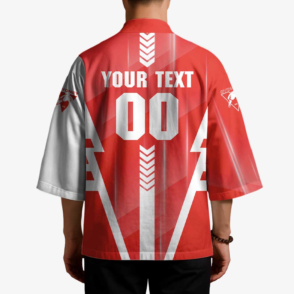 Personalized Sydney Swans Kimono Modern Geometric Sports Graphic Style