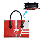 Sydney Swans Leather Bag Modern Geometric Sports Graphic Style