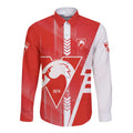 Personalized Sydney Swans Long Sleeve Button Shirt Modern Geometric Sports Graphic Style