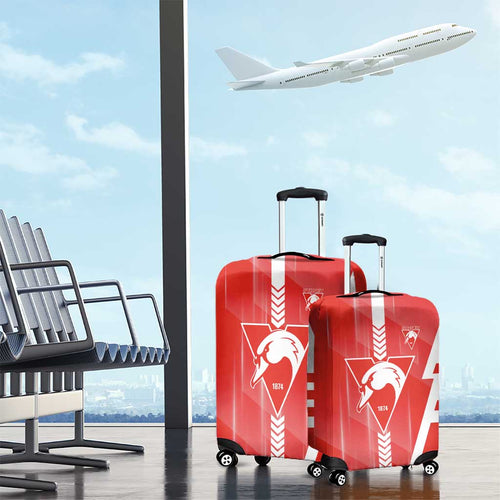Sydney Swans Luggage Cover Modern Geometric Sports Graphic Style