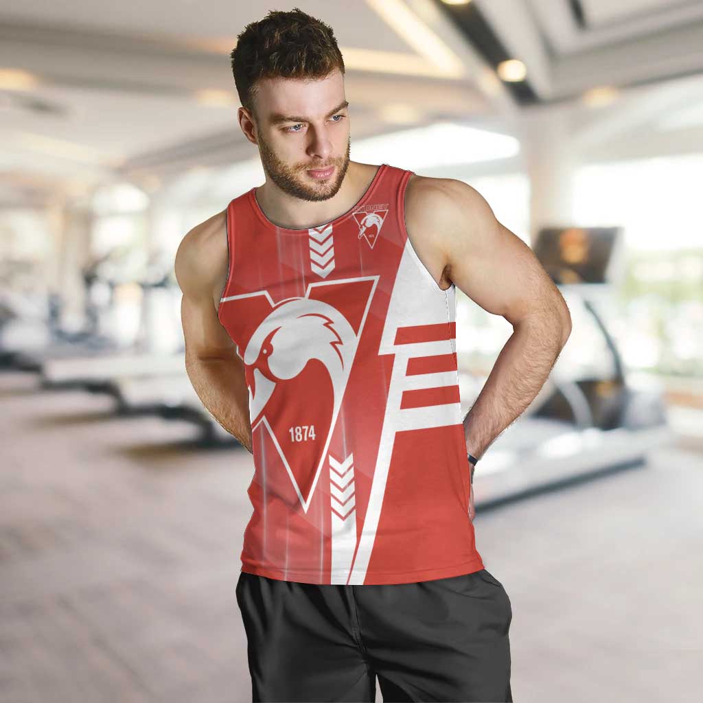 Personalized Sydney Swans Men Tank Top Modern Geometric Sports Graphic Style