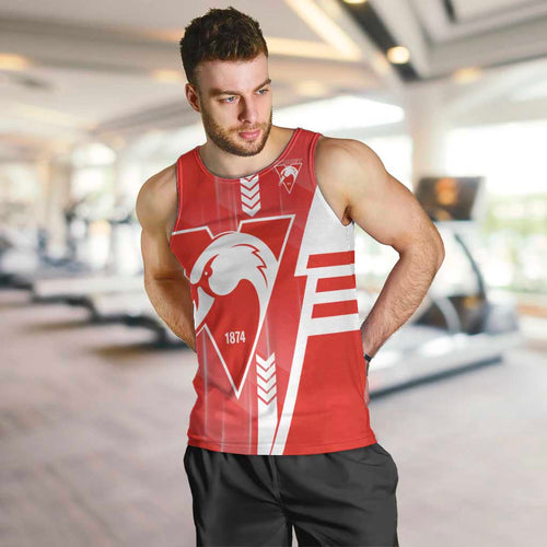 Personalized Sydney Swans Men Tank Top Modern Geometric Sports Graphic Style
