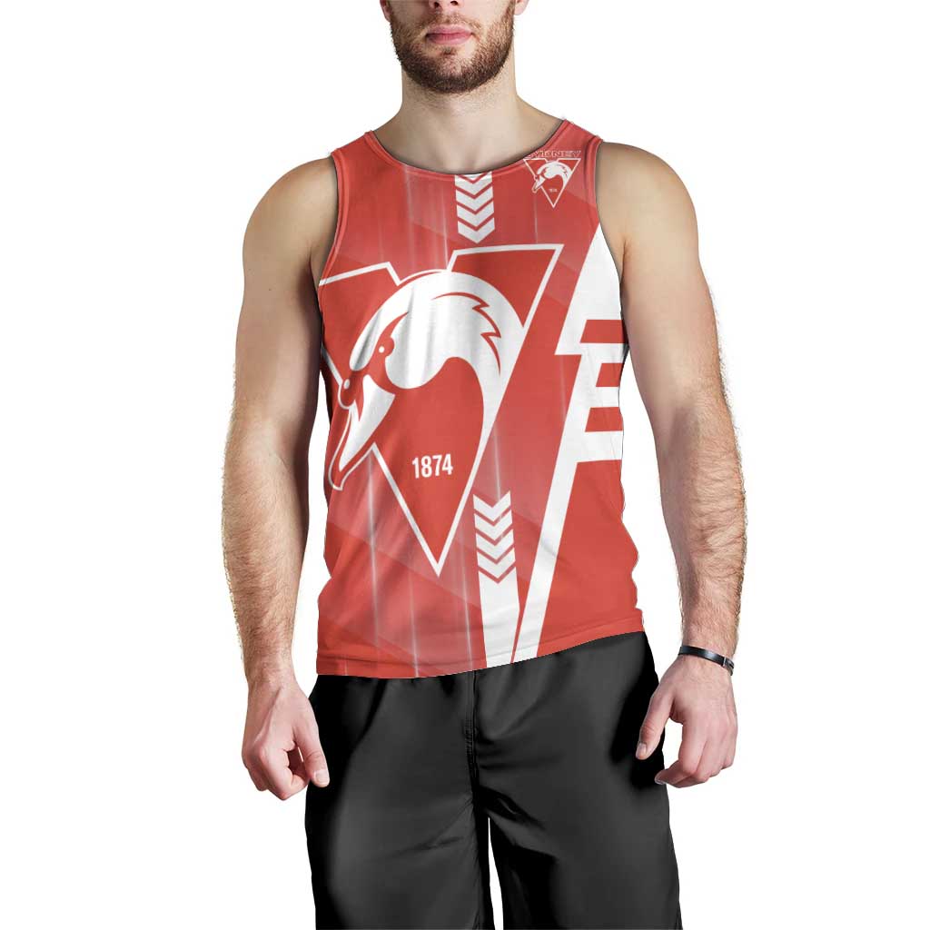Personalized Sydney Swans Men Tank Top Modern Geometric Sports Graphic Style