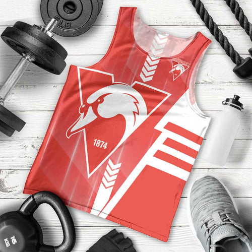 Personalized Sydney Swans Men Tank Top Modern Geometric Sports Graphic Style