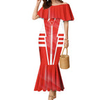 Personalized Sydney Swans Mermaid Dress Modern Geometric Sports Graphic Style