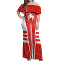 Personalized Sydney Swans Off Shoulder Maxi Dress Modern Geometric Sports Graphic Style