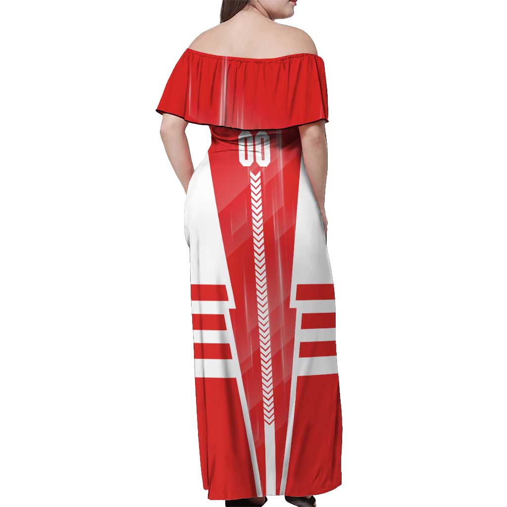 Personalized Sydney Swans Off Shoulder Maxi Dress Modern Geometric Sports Graphic Style