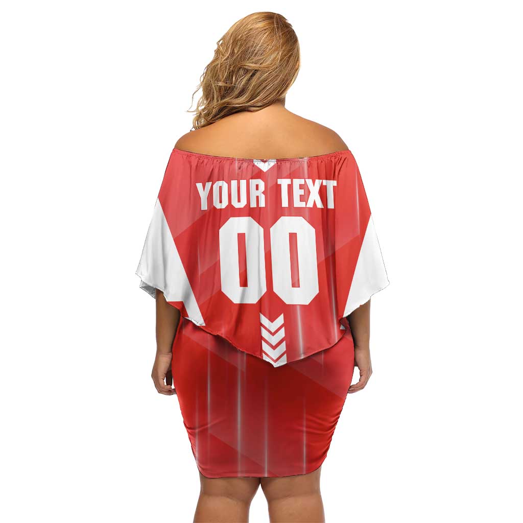 Personalized Sydney Swans Off Shoulder Short Dress Modern Geometric Sports Graphic Style