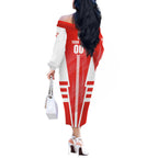 Personalized Sydney Swans Off The Shoulder Long Sleeve Dress Modern Geometric Sports Graphic Style