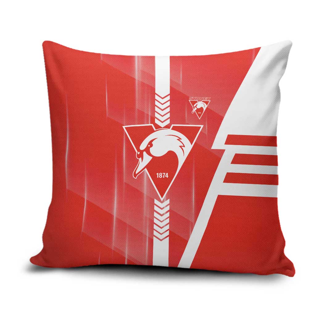 Sydney Swans Pillow Cover Modern Geometric Sports Graphic Style