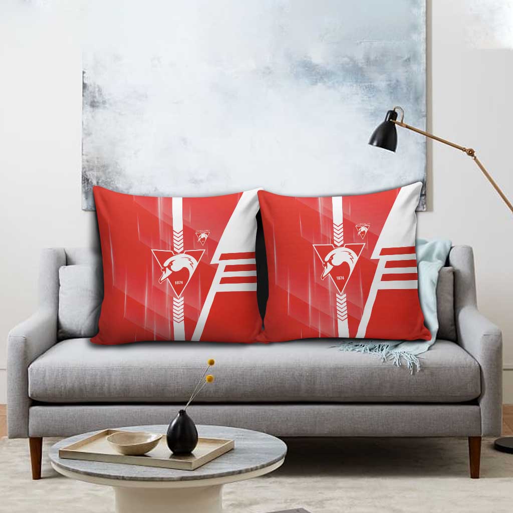 Sydney Swans Pillow Cover Modern Geometric Sports Graphic Style