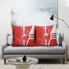 Sydney Swans Pillow Cover Modern Geometric Sports Graphic Style