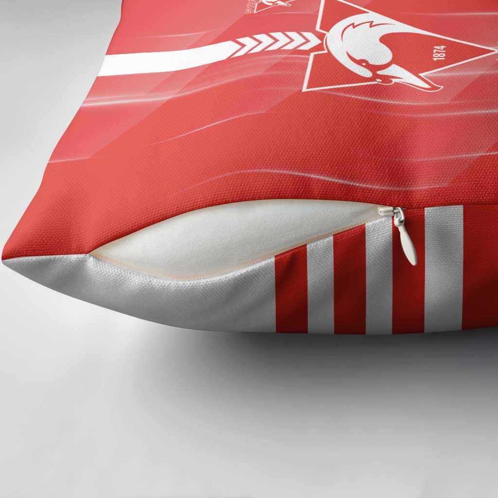 Sydney Swans Pillow Cover Modern Geometric Sports Graphic Style