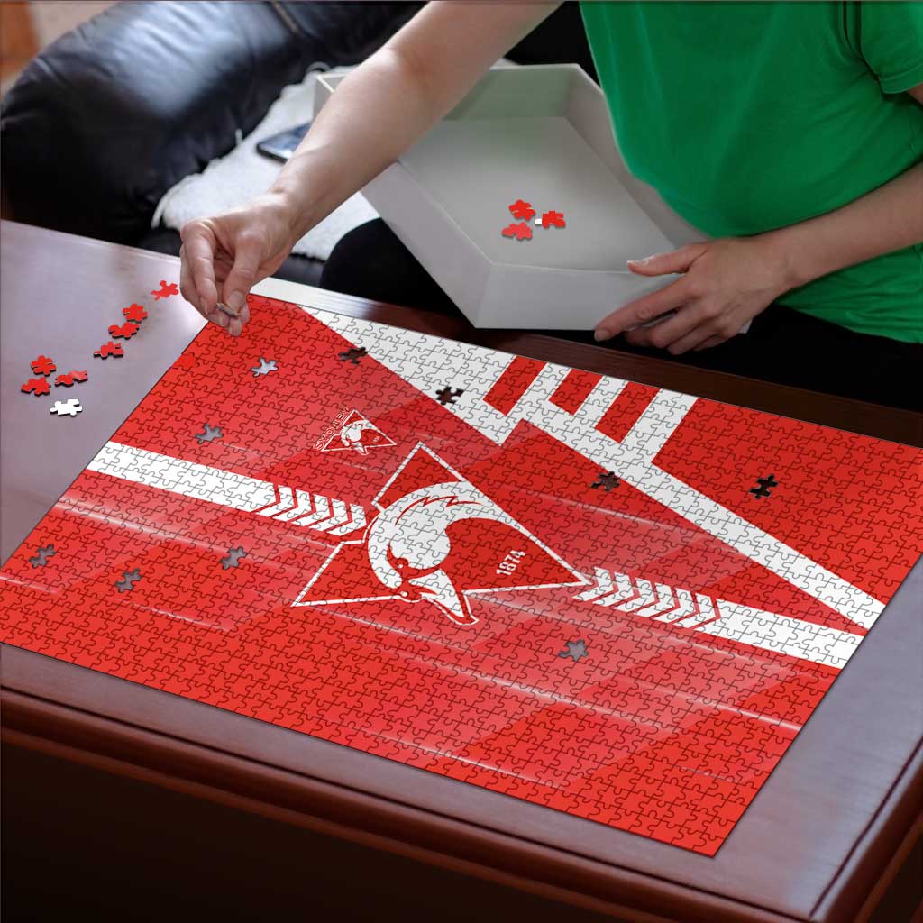 Sydney Swans Puzzle Modern Geometric Sports Graphic Style